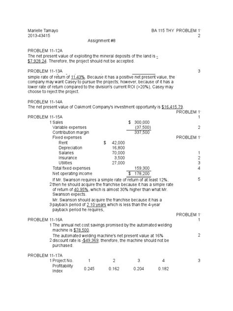 chapter 11 solutions managerial accounting Epub