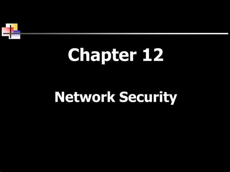chapter 12 network security Doc