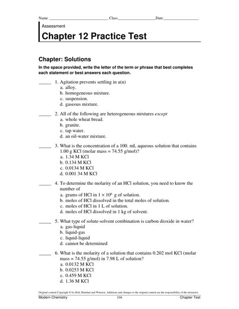 chapter 12 practice test Reader