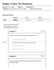 chapter 12 quiz 1a answers Kindle Editon