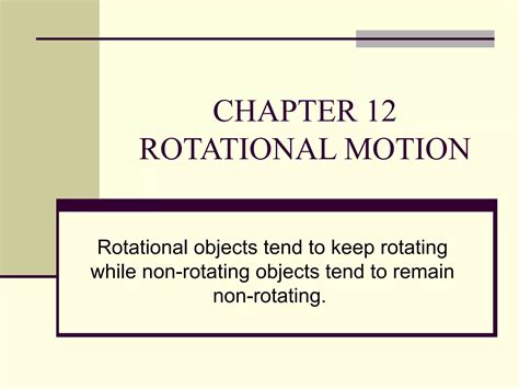 chapter 12 rotational motion Epub
