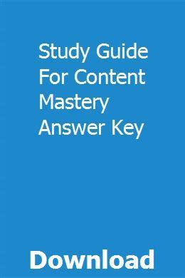 chapter 12 study guide for content mastery answer key Reader