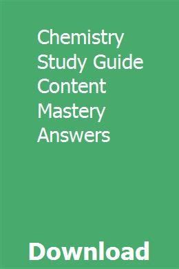 chapter 12 study guide for content mastery chemistry answers PDF