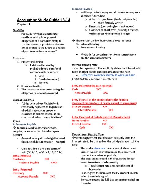chapter 13 accounting study guide Reader