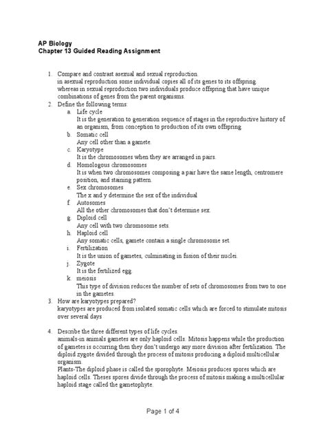 chapter 13 guided reading ap bio answers Kindle Editon