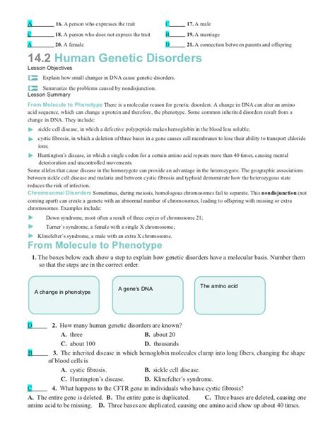 chapter 14 2 human heredity answer key Doc