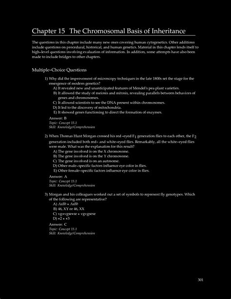 chapter 15 chromosomal answer key PDF