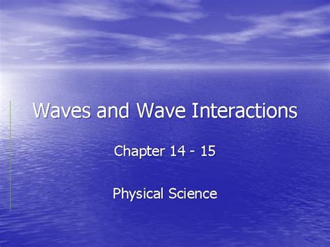 chapter 15 physical science waves Doc