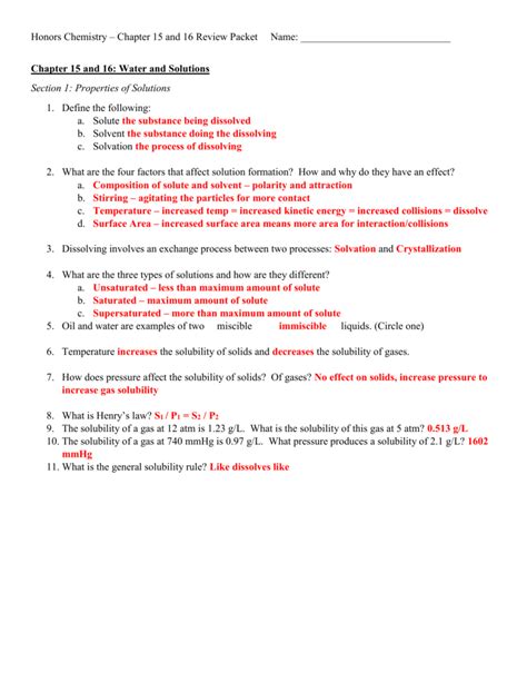 chapter 15 review answer key Reader