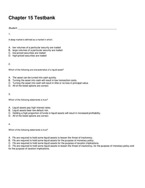 chapter 15 test bank Epub