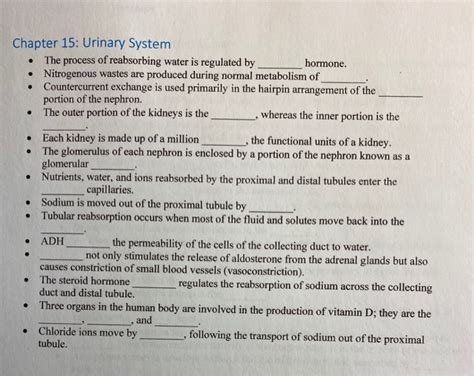 chapter 15 urinary system answers Kindle Editon