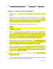 chapter 16 basic review worksheet Kindle Editon