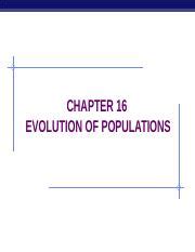 chapter 16 evolution of populations section review 16 1 answer PDF