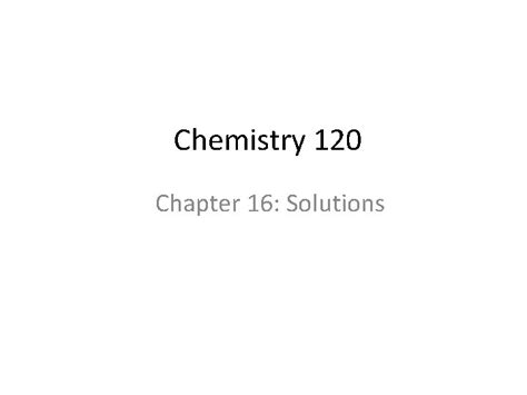 chapter 16 solutions chemistry test Reader