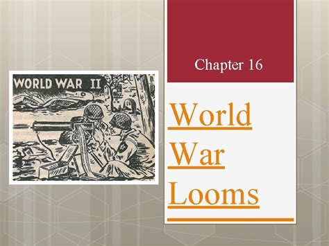 chapter 16 world war looms notes PDF