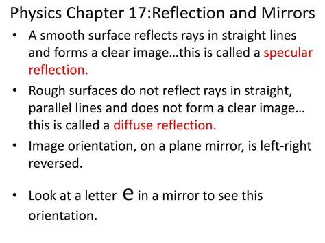 chapter 17 reflection and mirrors Reader