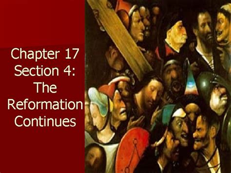 chapter 17 section 4 the reformation continues answer key Reader