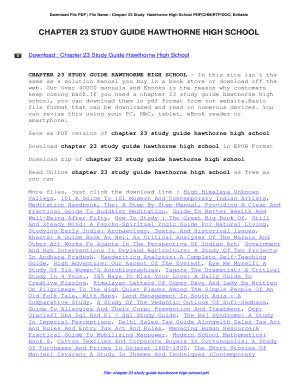 chapter 17 study guide hawthorne high school Reader