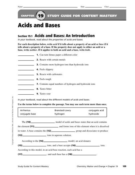chapter 19 acids bases objectives worksheet answers PDF