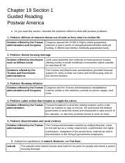 chapter 19 section 1 postwar america quiz Doc