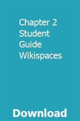 chapter 2 student guide wikispaces PDF