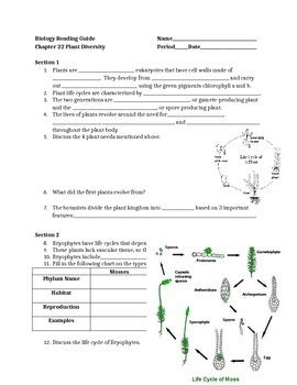 chapter 22 plant diversity worksheet Epub