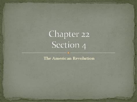 chapter 22 section 4 the american revolution Epub