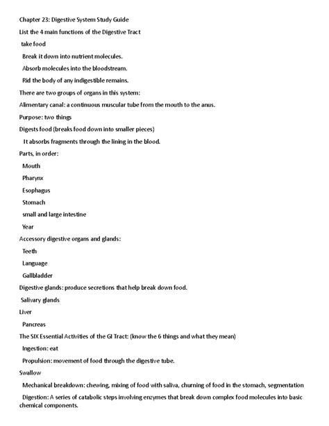 chapter 23 digestive system study guide PDF