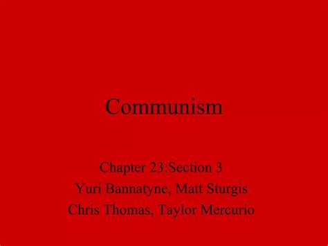 chapter 23 section 3 communism PDF