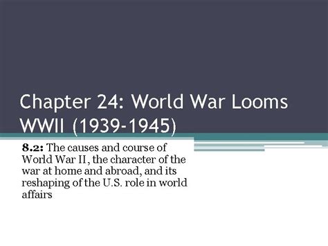 chapter 24 world war 2 looms Kindle Editon
