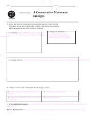 chapter 25 section 1 guided reading a conservative movement emerges answer key Reader