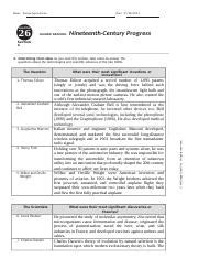 chapter 26 section 4 nineteenth century progress answers Reader