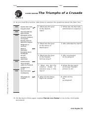 chapter 29 section 2 guided reading the triumphs of a crusade Doc