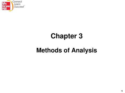 chapter 3 methods of analysis Reader