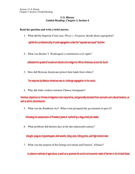 chapter 3 section 4 guided reading answer Kindle Editon