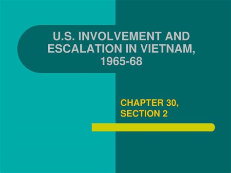 chapter 30 section 2 reteaching activity u s involvement and escalation Epub