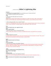 chapter 32 section 2 guided reading hitler s lightning war answers Kindle Editon