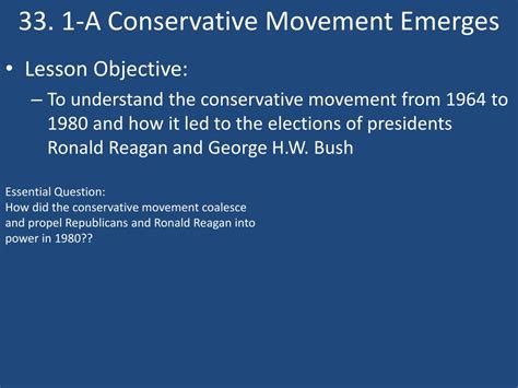 chapter 33 section 1 a conservative movement emerges Doc