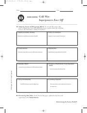 chapter 33 section 1 cold war super powers face off answer sheet Reader