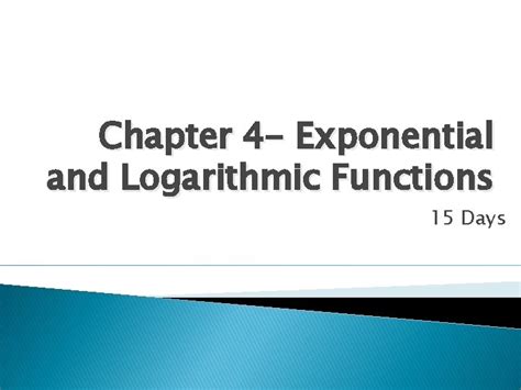 chapter 4 exponential and logarithmic functions Doc