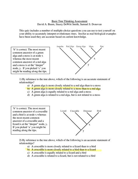 chapter 4 tree thinking answers PDF