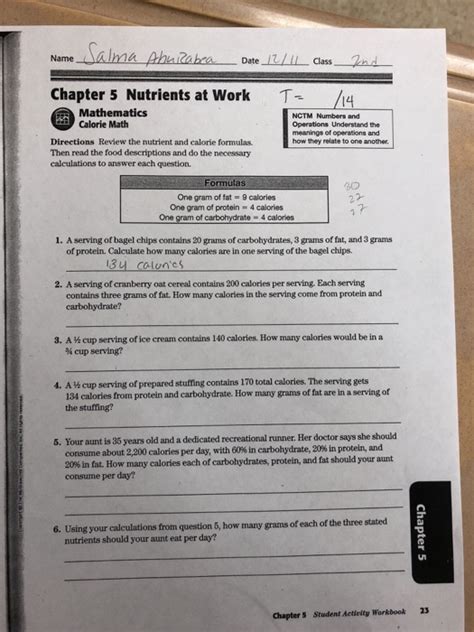 chapter 5 nutrients at work answers Epub