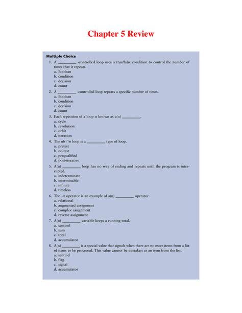 chapter 5 review answer key Epub
