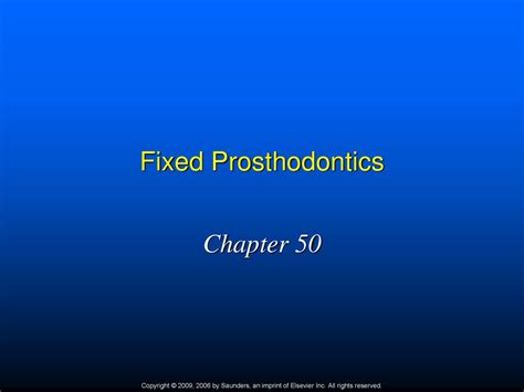 chapter 50 fixed prosthodontics Epub