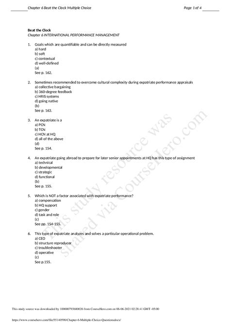 chapter 6 multiple choice questions Epub