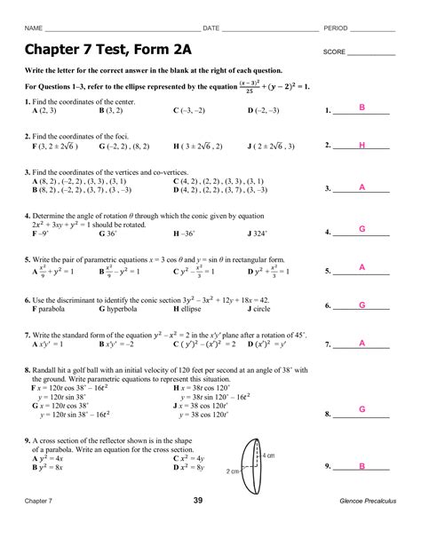 chapter 7 test form 2a algebra 2 Epub