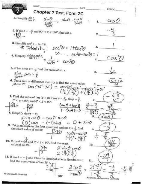 chapter 7 test form 2c answer key Reader