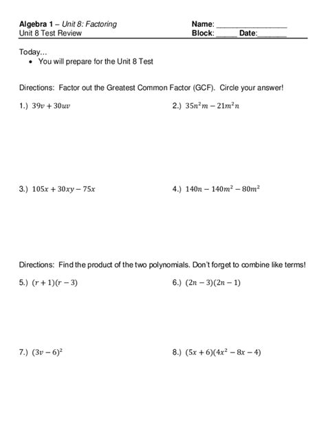 chapter 8 form c algebra 1 answer key Epub