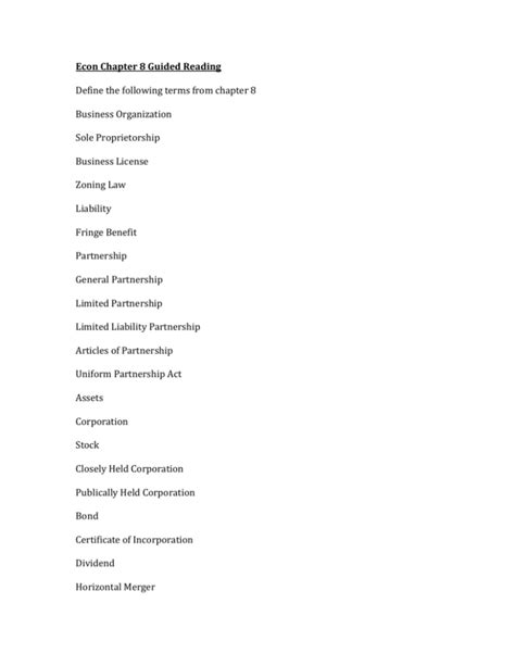 chapter 8 guided reading economics Doc