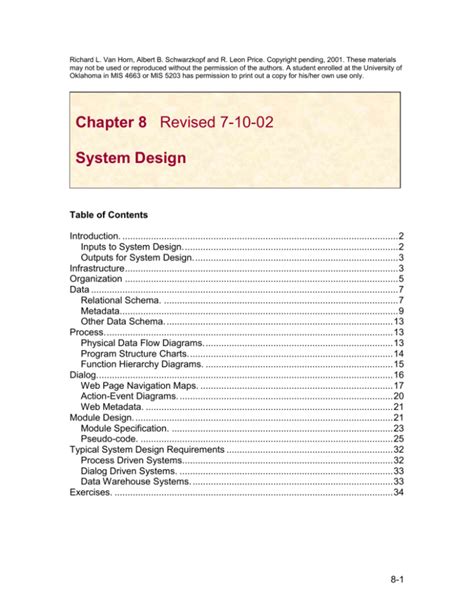 chapter 8 system design university of oklahoma Reader